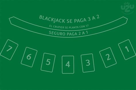 Típica mesa de blackjack limites